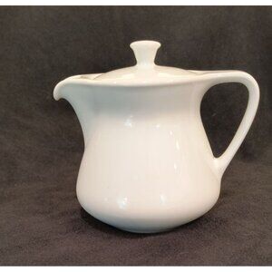 Petite Royale Rego White Porcelain Creamer Pitcher With Lid